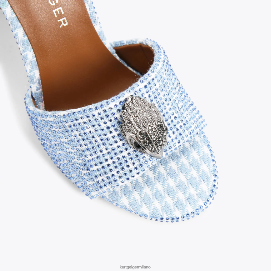 esso Kurt Geiger donne sandalo londra kensington metà blu 8024FF670 | calzature