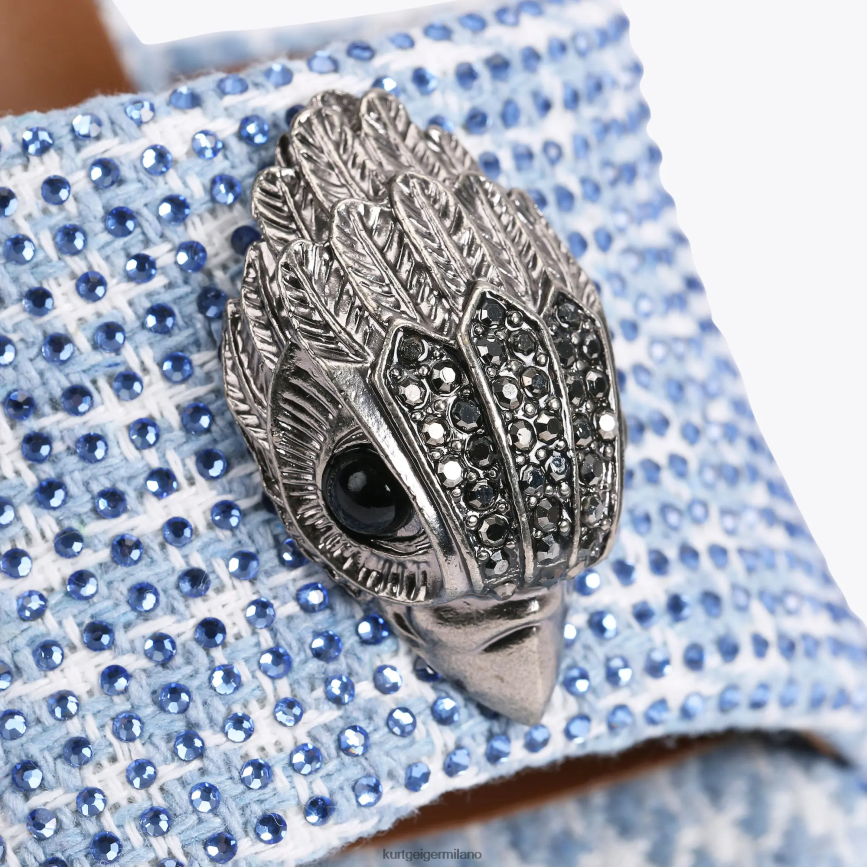 esso Kurt Geiger donne sandalo londra kensington metà blu 8024FF670 | calzature