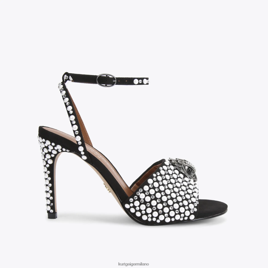 esso Kurt Geiger donne sandalo londra kensington nero bianco 8024FF420 | calzature