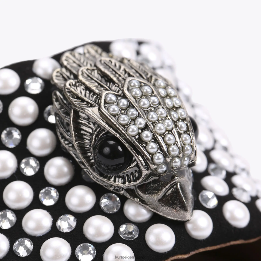 esso Kurt Geiger donne sandalo londra kensington nero bianco 8024FF420 | calzature