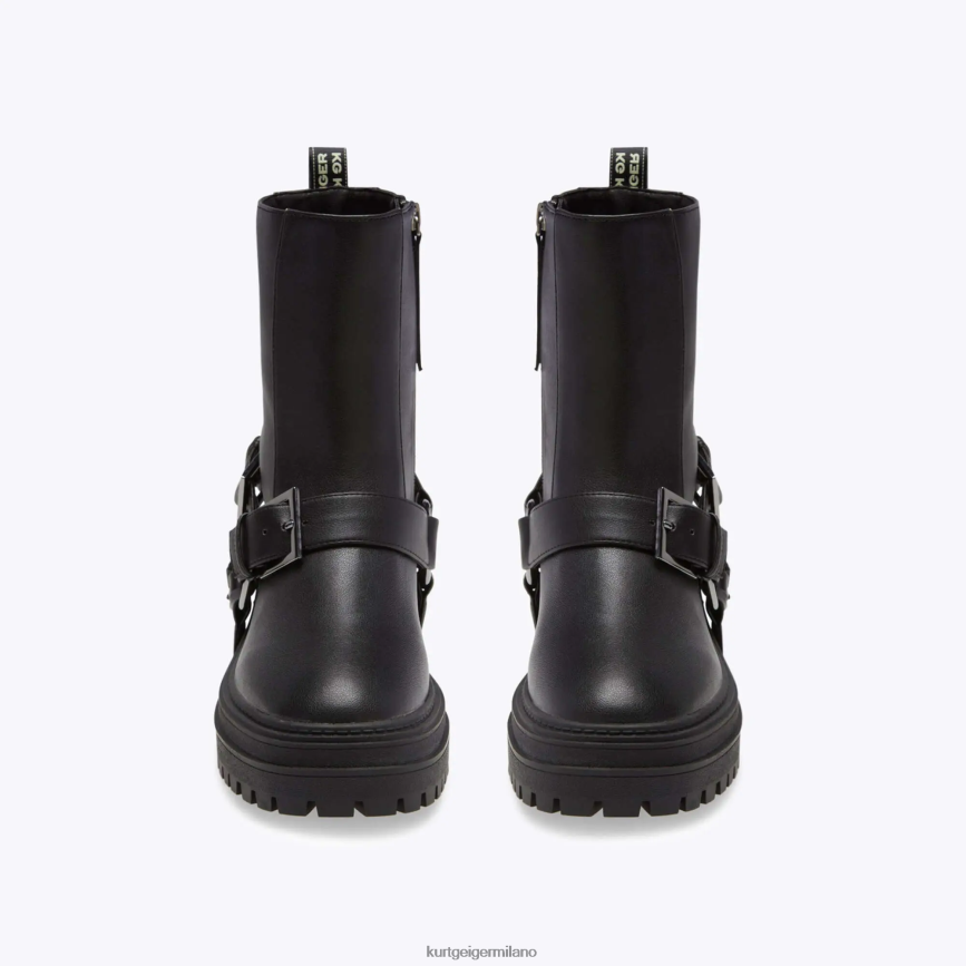 esso Kurt Geiger donne imbracatura del battistrada londinese nero 8024FF375 | calzature