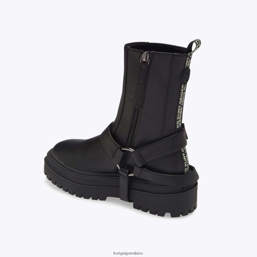 esso Kurt Geiger donne imbracatura del battistrada londinese nero 8024FF375 | calzature