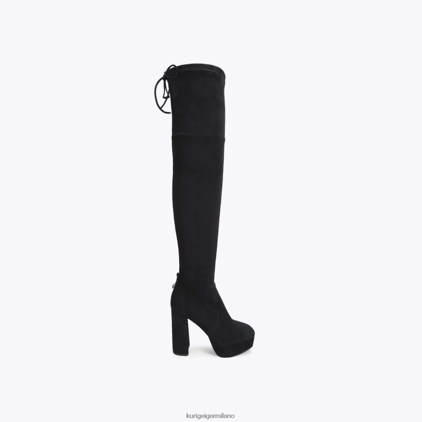 esso Kurt Geiger donne Stivale sopra il ginocchio con piattaforma London Pierra nero 8024FF414 | calzature