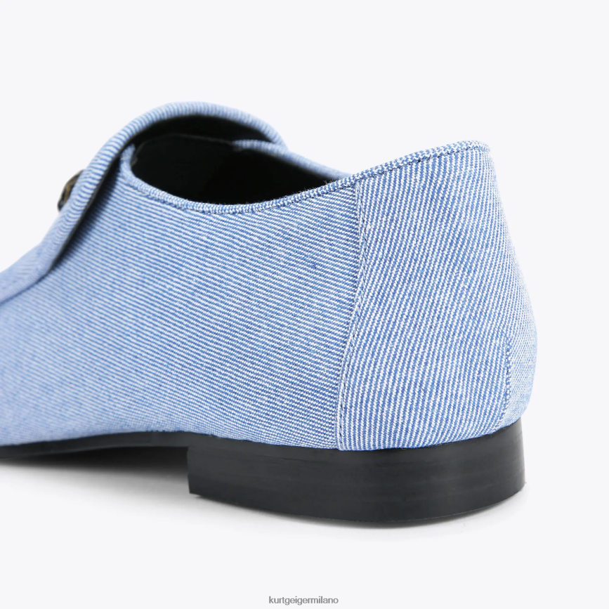 esso Kurt Geiger uomini denim di Londra Hugh Eagle blu 8024FF626 | calzature
