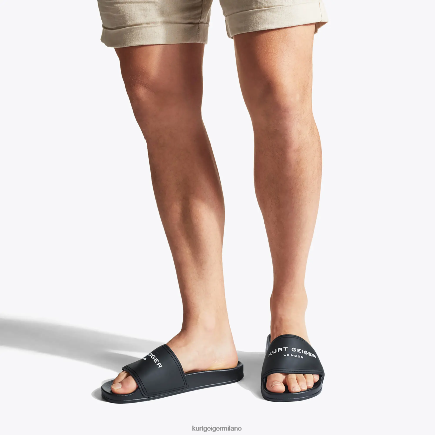 esso Kurt Geiger uomini Slider per piscina kgl di Londra nero 8024FF493 | calzature