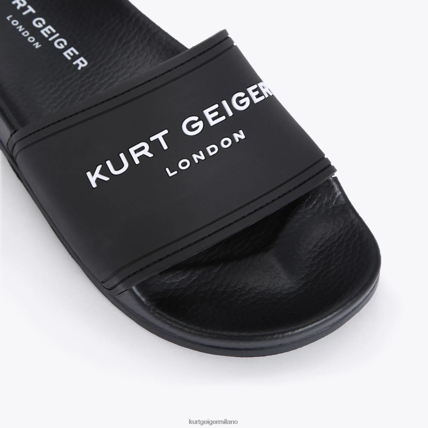 esso Kurt Geiger uomini Slider per piscina kgl di Londra nero 8024FF493 | calzature