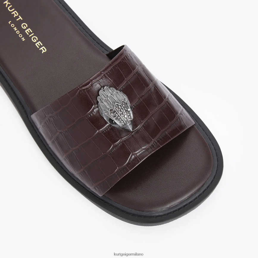 esso Kurt Geiger uomini diapositiva dell\'Oscar di Londra marrone 8024FF498 | calzature