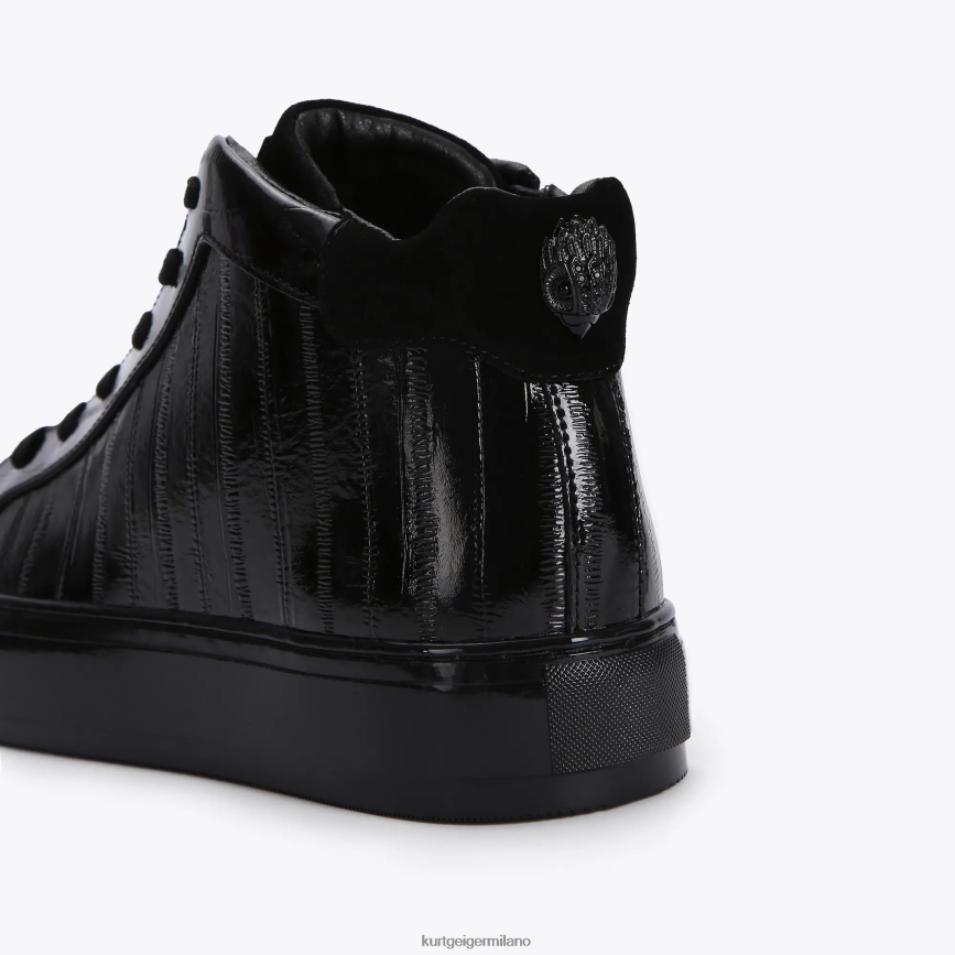 esso Kurt Geiger uomini London Laney Anguilla in alto nero 8024FF605 | calzature