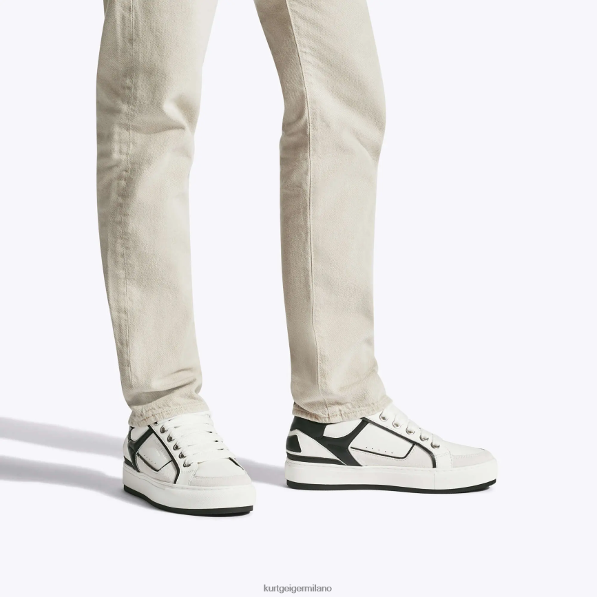 esso Kurt Geiger uomini banca sud di londra bianco nero 8024FF593 | calzature