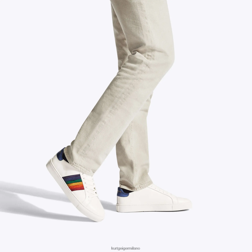esso Kurt Geiger uomini londra lennon tramonto-multi pettine bianco 8024FF245 | calzature