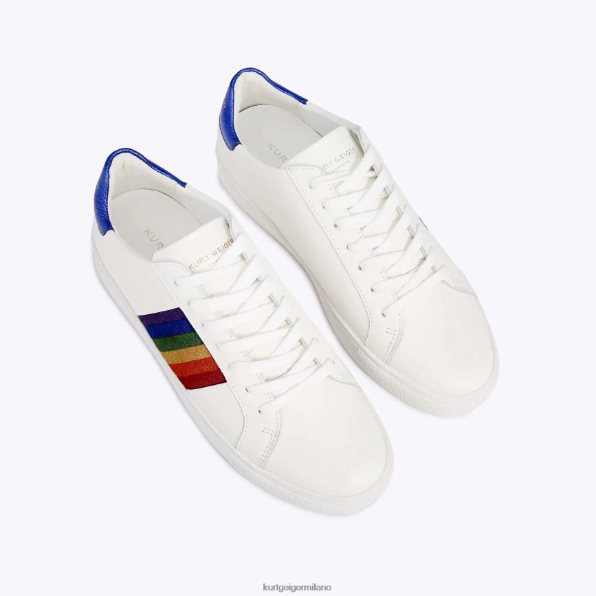 esso Kurt Geiger uomini londra lennon tramonto-multi pettine bianco 8024FF245 | calzature