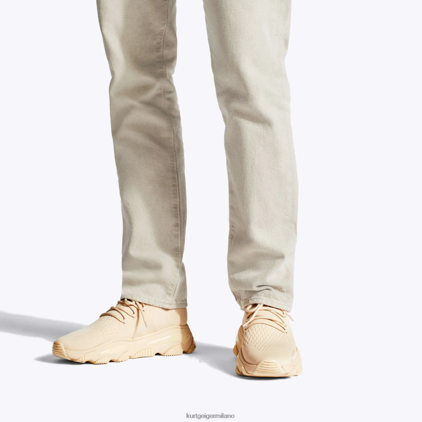 esso Kurt Geiger uomini pizzo lavorato a maglia London Lettie beige 8024FF609 | calzature