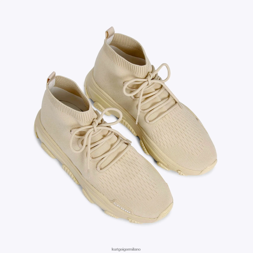 esso Kurt Geiger uomini pizzo lavorato a maglia London Lettie beige 8024FF609 | calzature