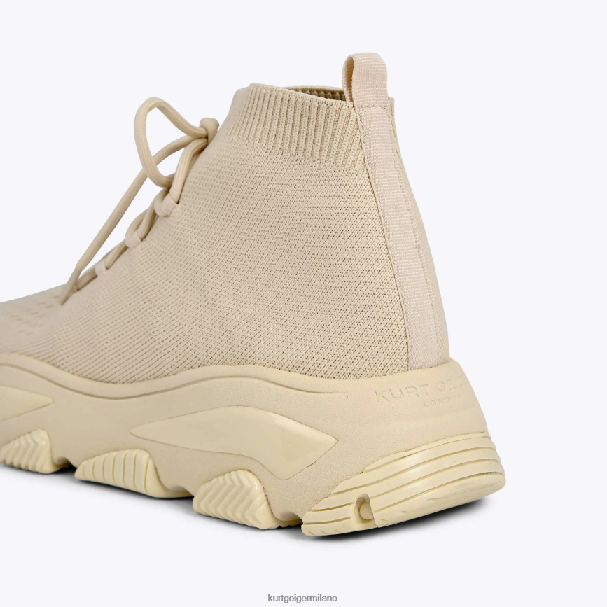 esso Kurt Geiger uomini pizzo lavorato a maglia London Lettie beige 8024FF609 | calzature