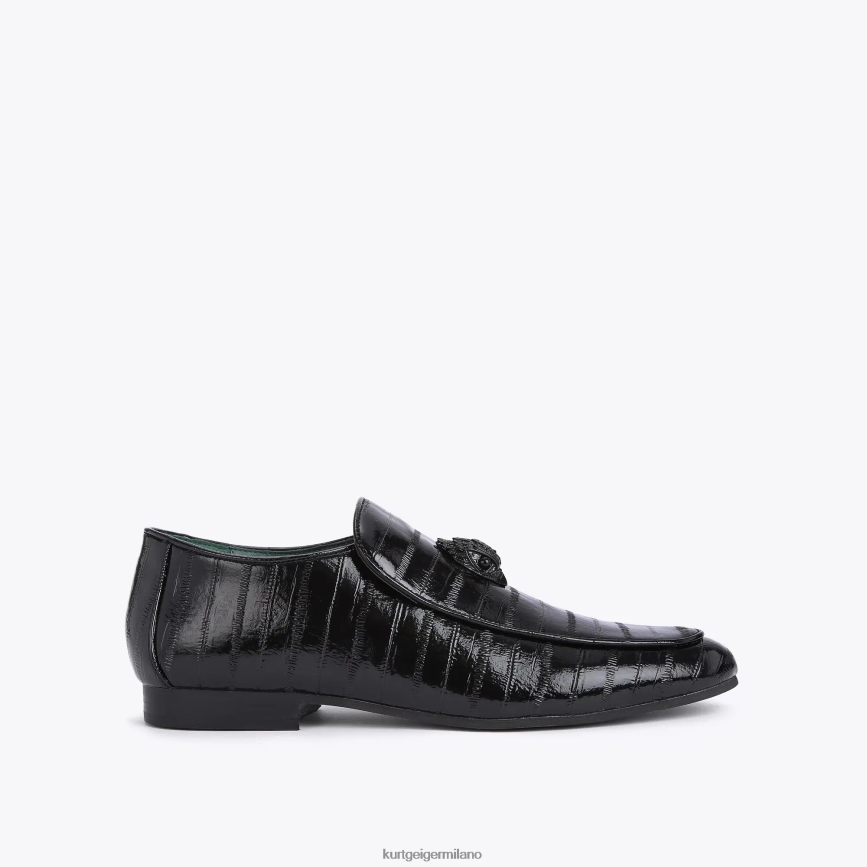 esso Kurt Geiger uomini Anguilla brevettata di Londra Hugh Eagle nero 8024FF659 | calzature