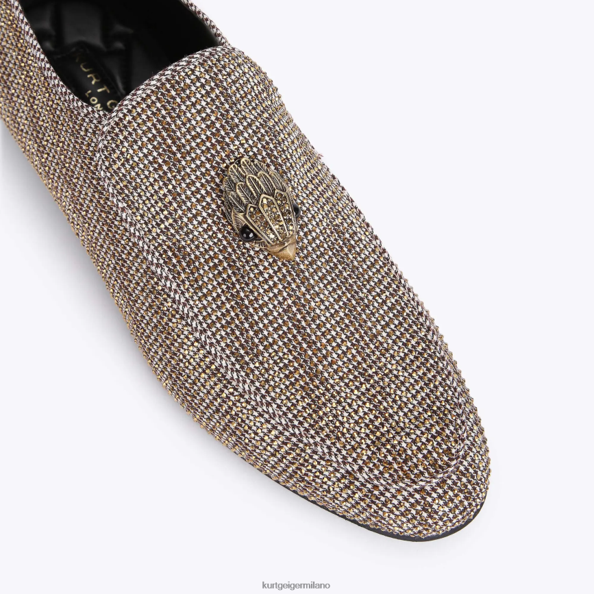 esso Kurt Geiger uomini Londra Hugh Eagle a spina di pesce marrone 8024FF628 | calzature