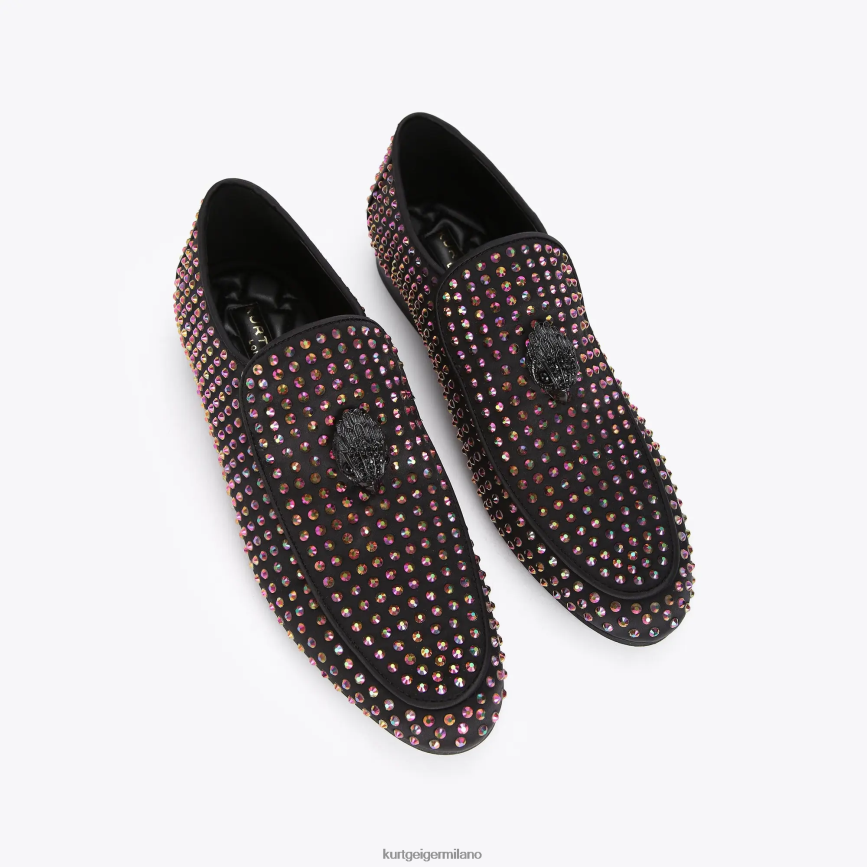 esso Kurt Geiger uomini Stallone Hugh Eagle di Londra combinazione nera 8024FF631 | calzature