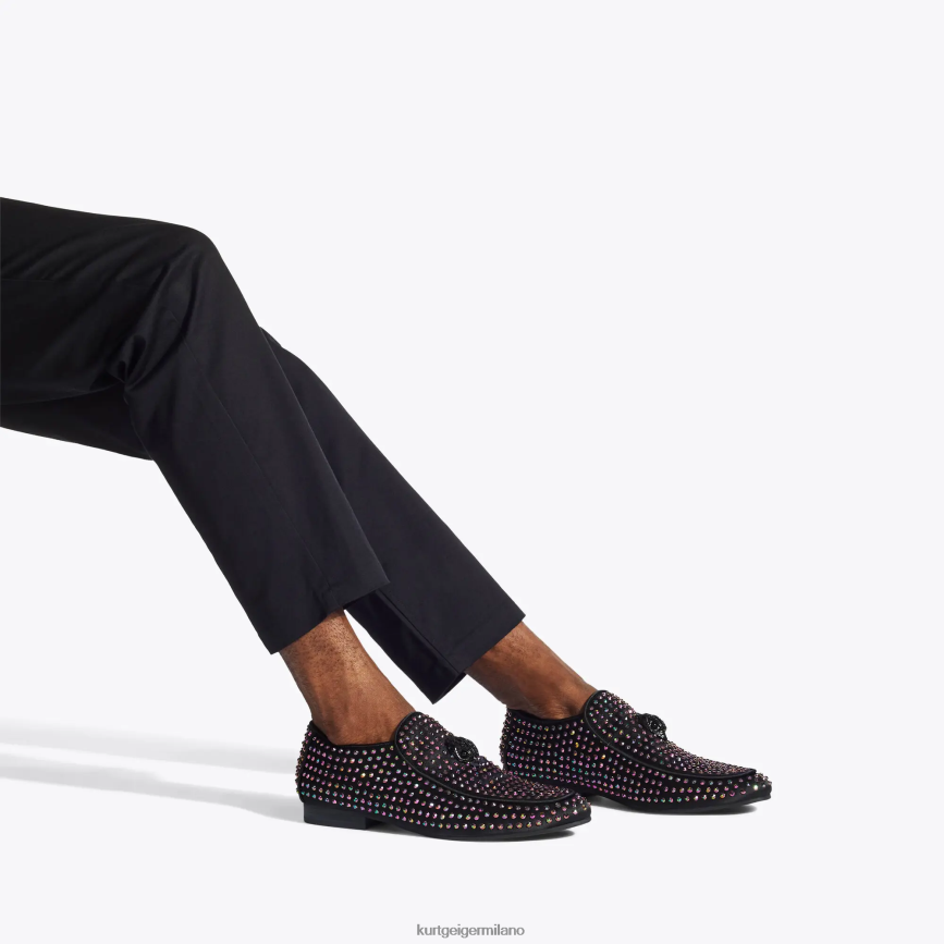 esso Kurt Geiger uomini Stallone Hugh Eagle di Londra combinazione nera 8024FF632 | calzature