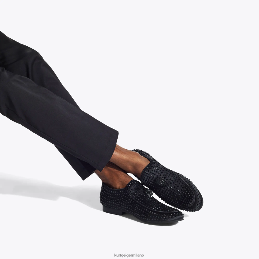 esso Kurt Geiger uomini Stallone inzuppato di Hugh Eagle di Londra nero 8024FF272 | calzature