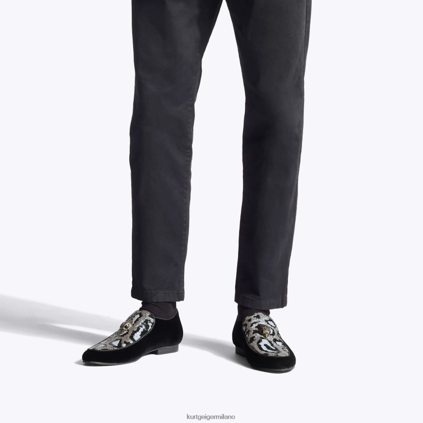 esso Kurt Geiger uomini paillettes di Londra Hugh Aquila altro nero 8024FF634 | calzature