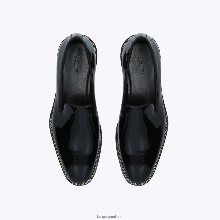 esso Kurt Geiger uomini slip on londra sloane nero 8024FF635 | calzature